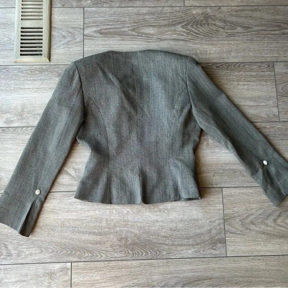 Korea Emoda  Wool Blend Fit Flare Blazer - Picture 11 of 15